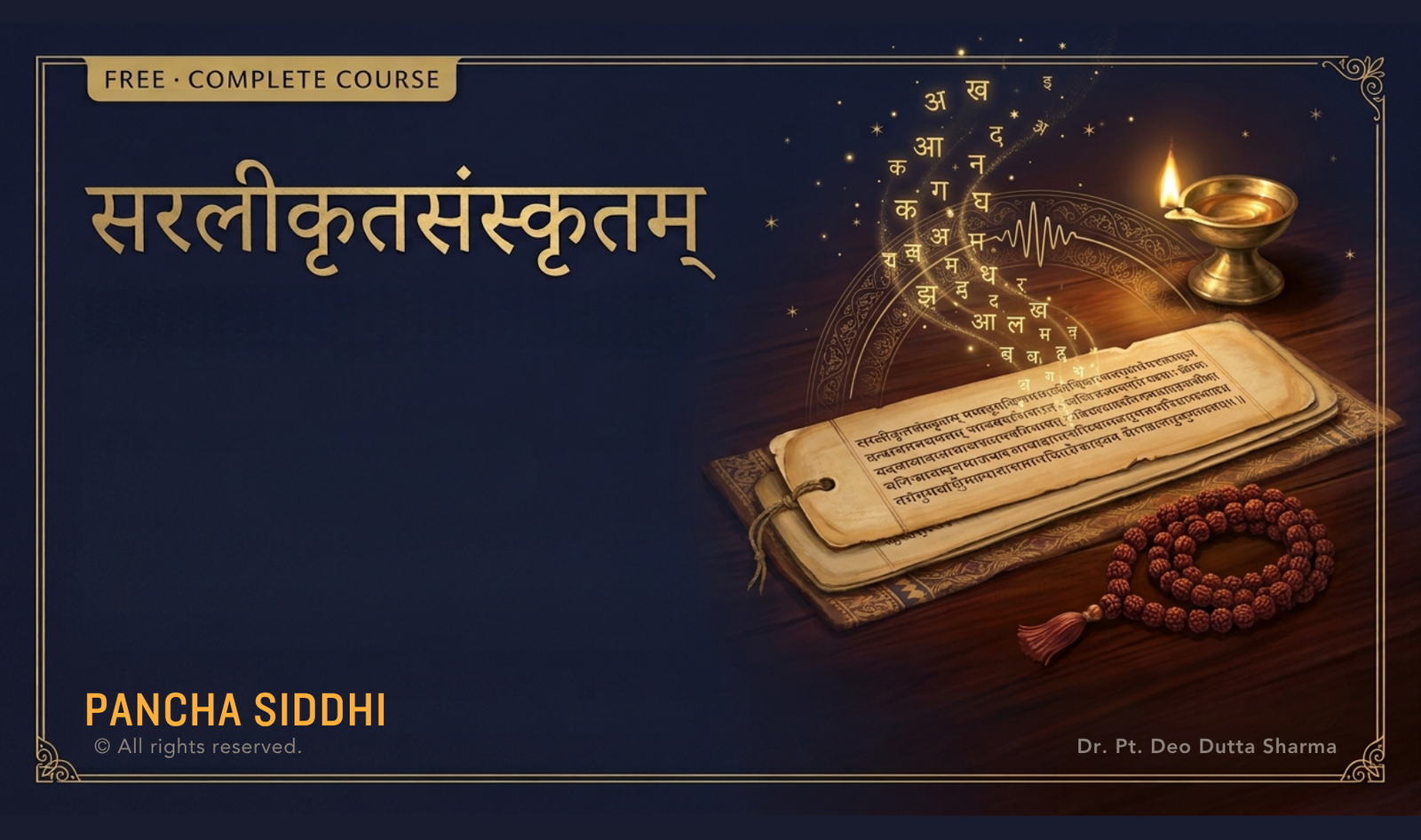 Sanskrit Varnamala Free Sanskrit Course
