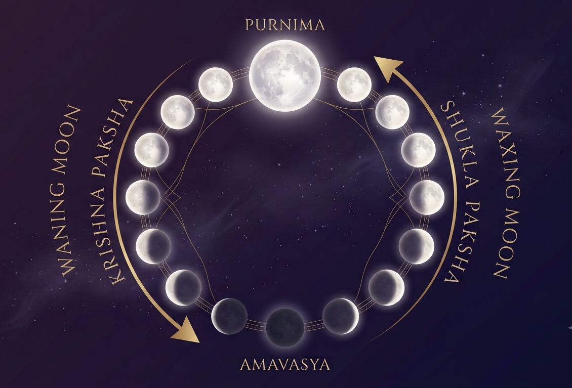 Moon in Vedic Astrology - Shukla Paksha vs Krishna Paksha in Astrology