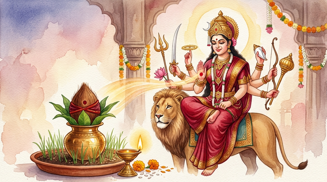 Maa Durga Ghatasthapana Puja Vidhi